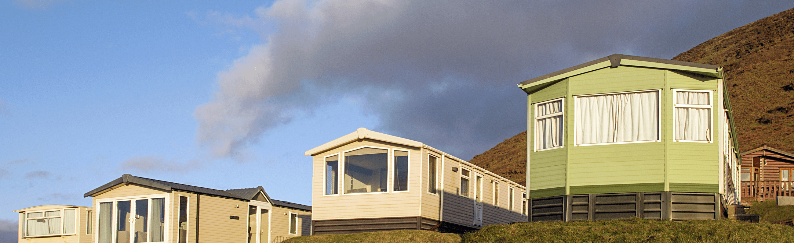 Photograph of a caravan park